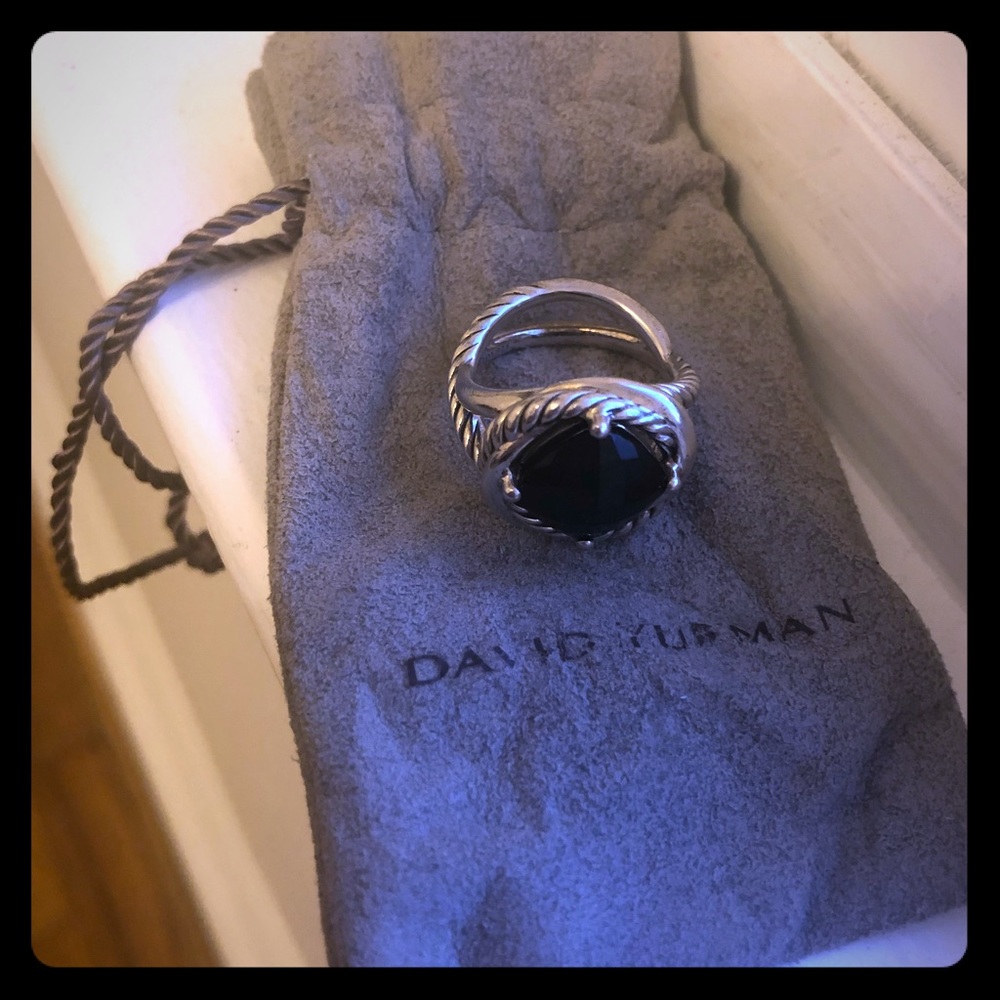 David Yurman Black Onyx Infinity Ring